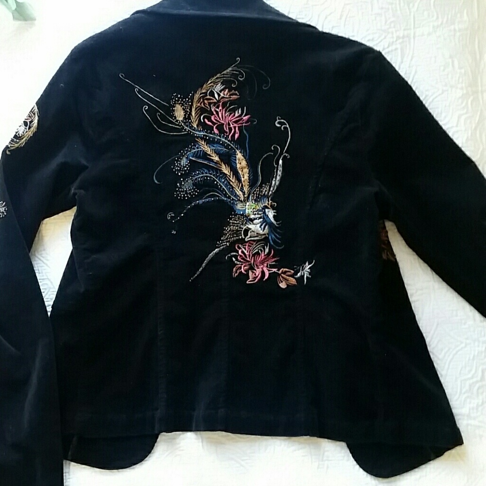 Beautiful Embroidered Corduroy Jacket